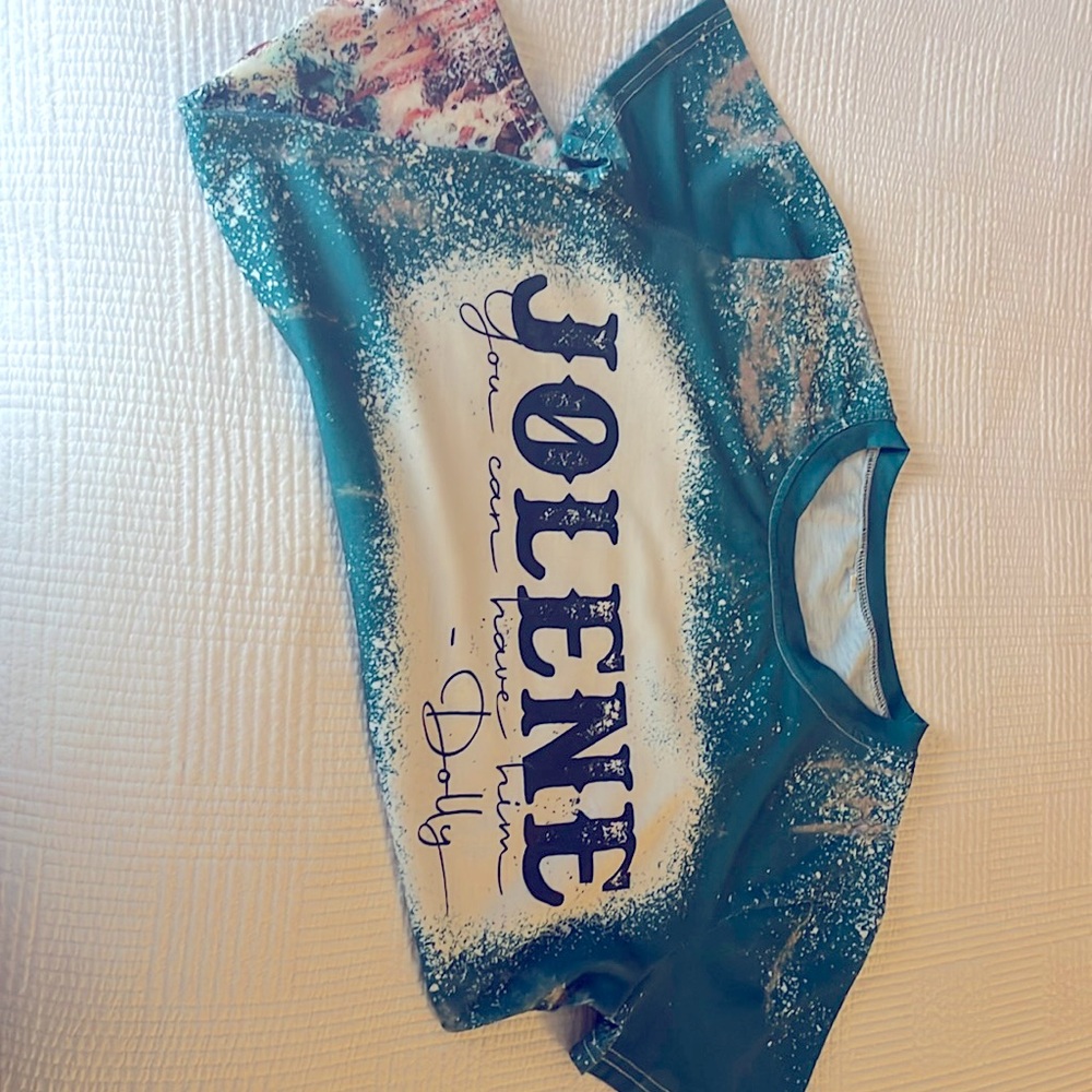 NWOT- Jolene you can have him, turquoise and cream, super soft
